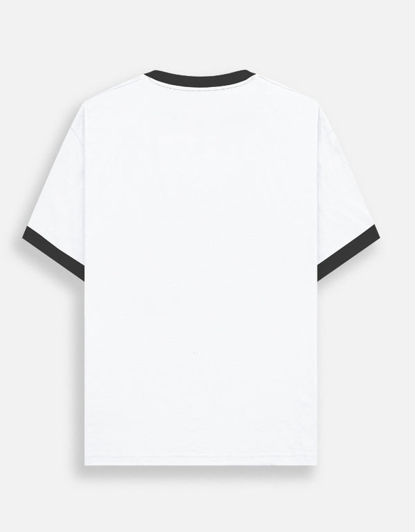 Eat Sleep Football Repeat Unisex Ringer T-Shirt — back