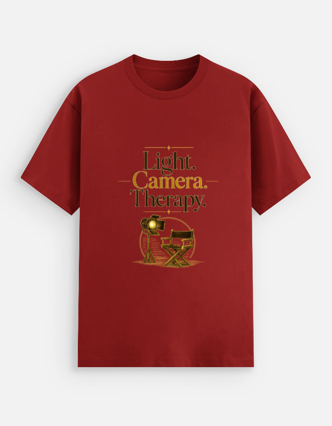 Lights Camera Therapy — Unisex Stretch T-Shirt | Reel Icons — Estuary Store