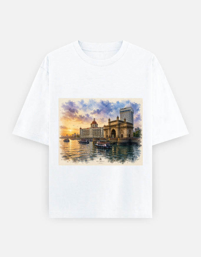 Mumbai — Unisex Oversized T-Shirt | The Confluence Series — Estuary Store