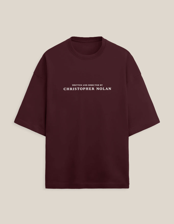 Films of Christopher Nolan Unisex Terry Oversized Tee — Estuary Store