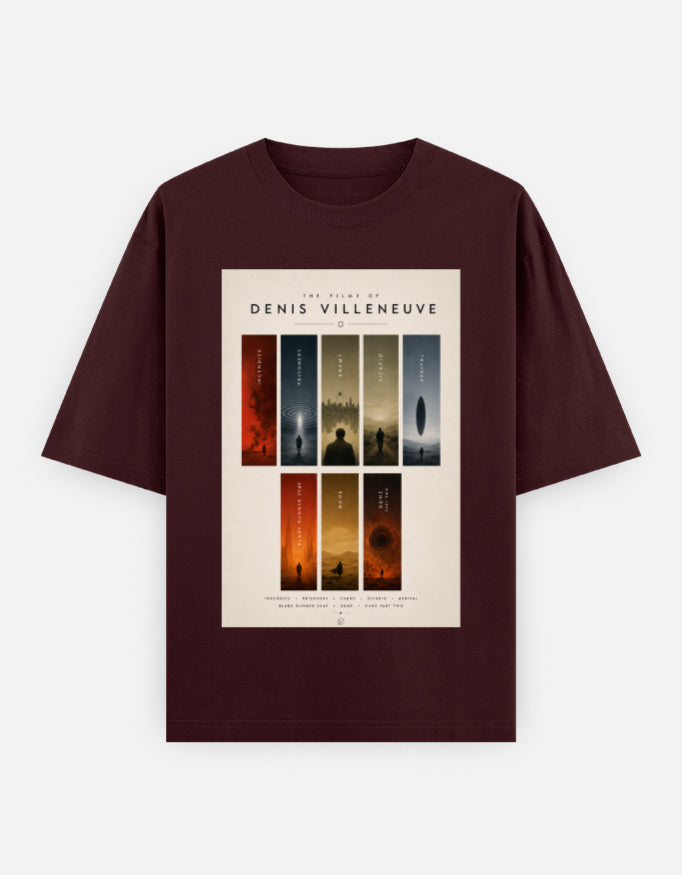Films of Denis Villenueve Unisex Oversized Classic T-Shirt — Estuary Store