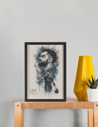 Kohli 18 — Framed Wall Poster | A4 Black Frame