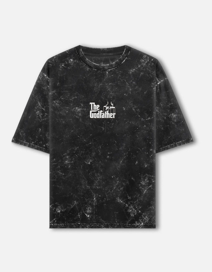 The Godfather Unisex Acid Washed Oversized Tee — Estuary Store