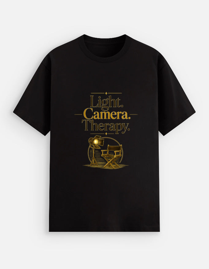 Lights Camera Therapy — Unisex Stretch T-Shirt | Reel Icons — Estuary Store