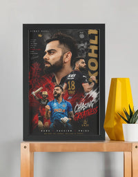 Virat Kohli — Framed Wall Poster | A3 Edition