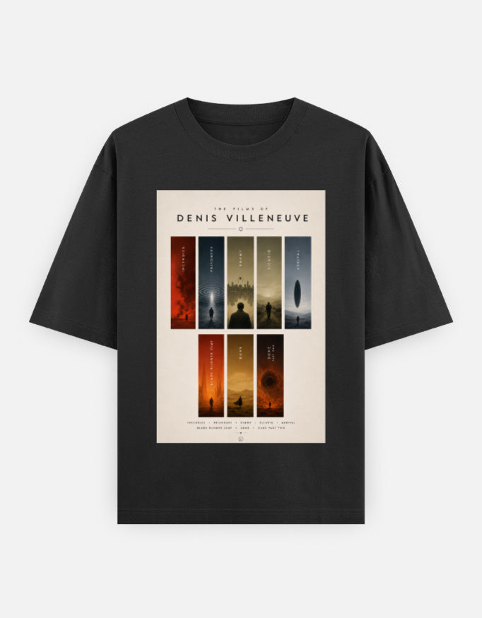 Films of Denis Villenueve Unisex Oversized Classic T-Shirt — Estuary Store