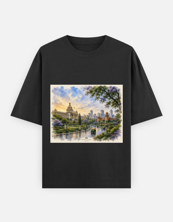 Bangalore — Unisex Oversized T-Shirt | The Confluence Series — Estuary Store