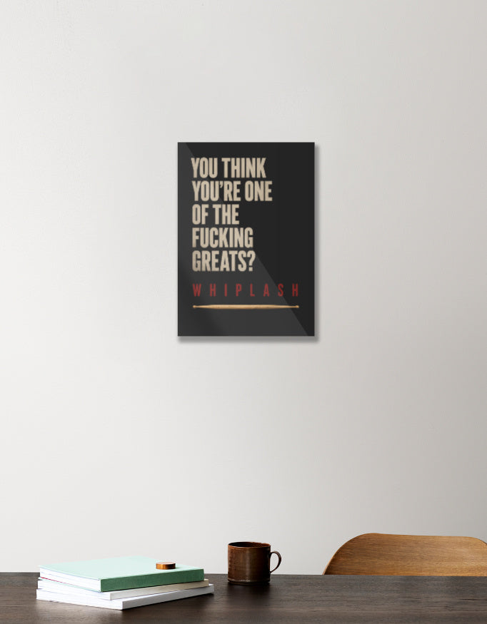Whiplash Acrylic Poster — Estuary Store