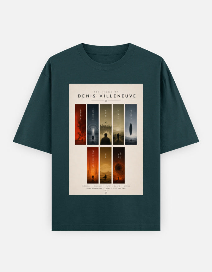 Films of Denis Villenueve Unisex Oversized Classic T-Shirt — Estuary Store