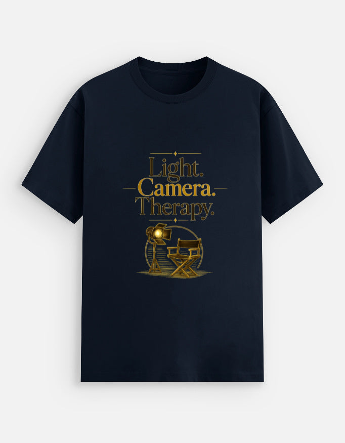 Lights Camera Therapy — Unisex Stretch T-Shirt | Reel Icons — Estuary Store