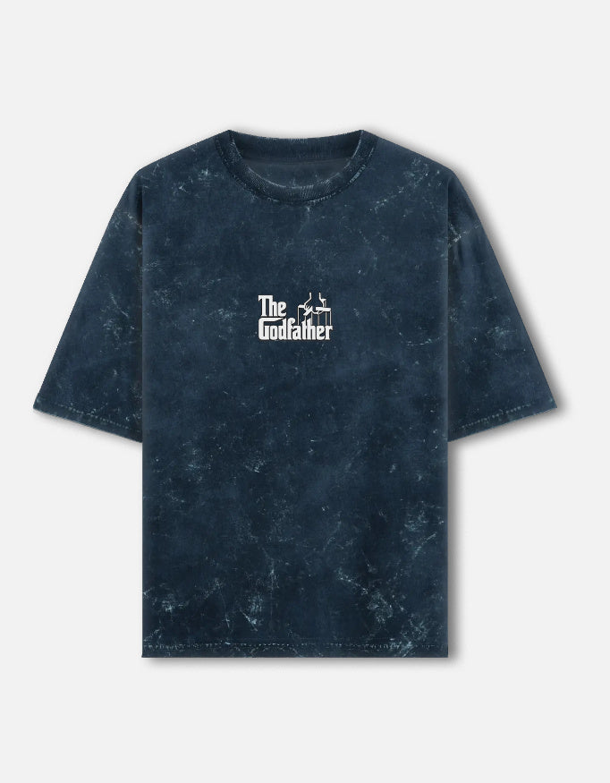 The Godfather Unisex Acid Washed Oversized Tee — Estuary Store