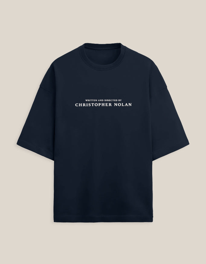 Films of Christopher Nolan Unisex Terry Oversized Tee — Estuary Store